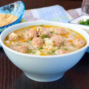 cheese ball soup - polpette di formaggio