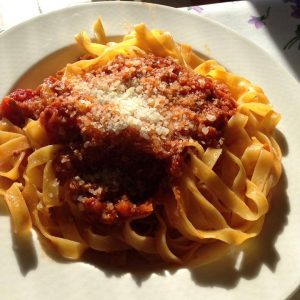 Fettuccine-with-Bolognese-Sauce