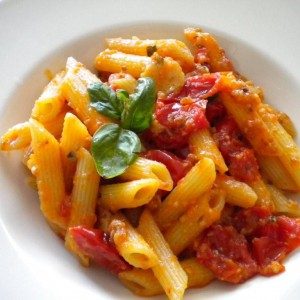 Pasta with Roasted Cherry Tomatoes